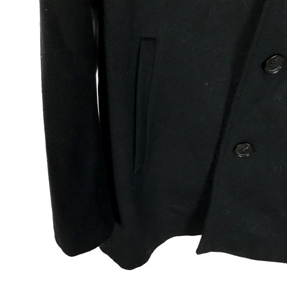 NWT Mens Size Medium Calvin Klein Extreme Slim Fit Wool Blend Winter Pea Coat - Picture 4 of 7